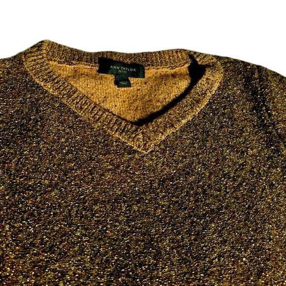 Golden Ann Taylor Knit Blouse Sz SP - Picture 7 of 9